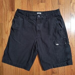 Vans black cargo shorts, waist 32"